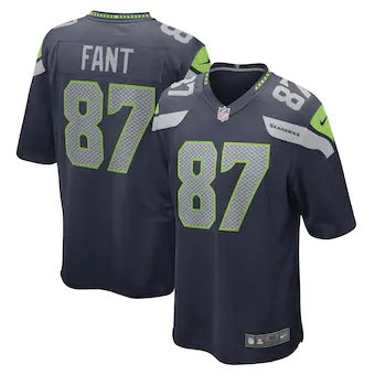 mens nike noah fant college navy seattle seahawks game play